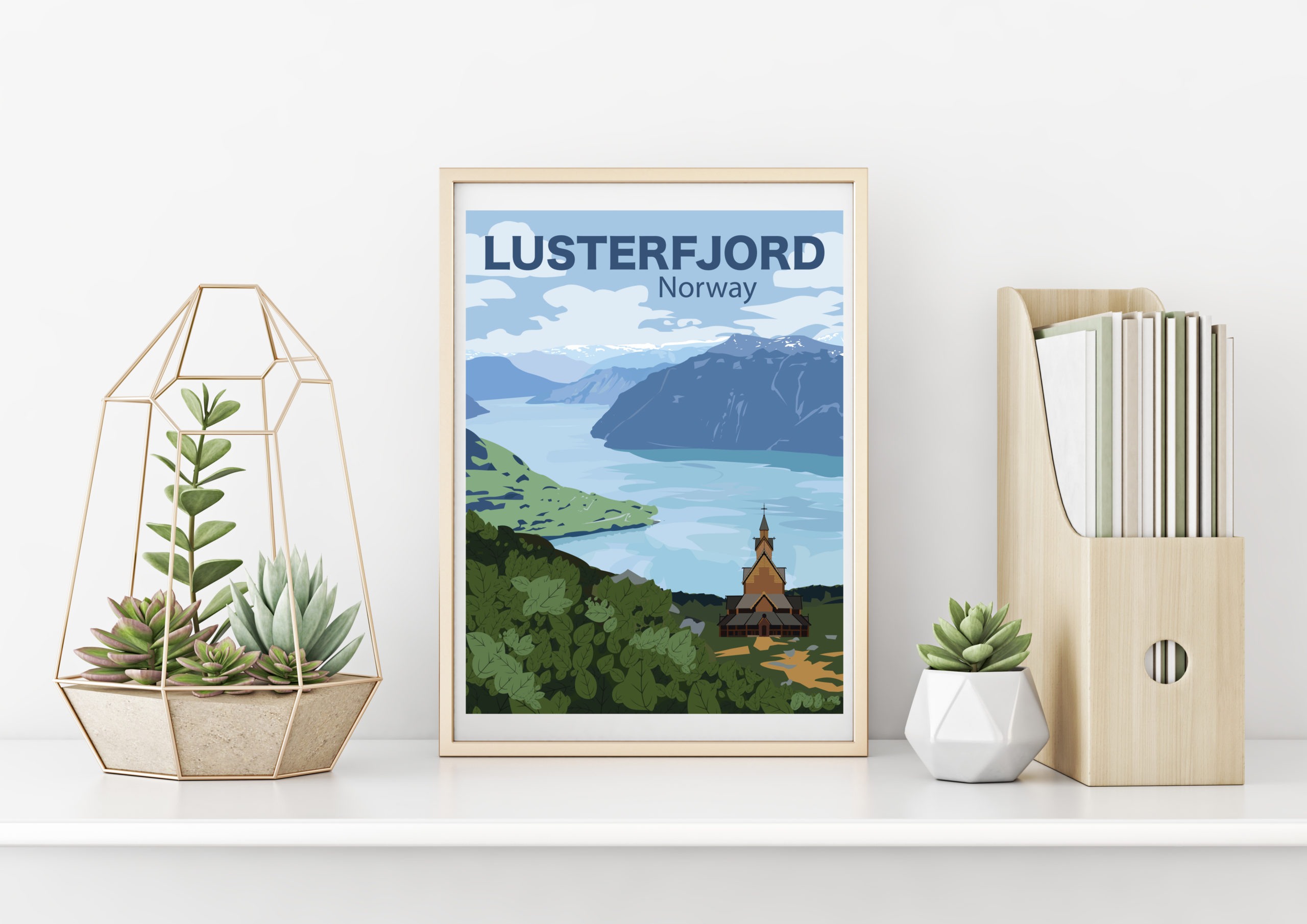 Lustrafjord-Norway-Travel-Poster-MOCK-UP-
